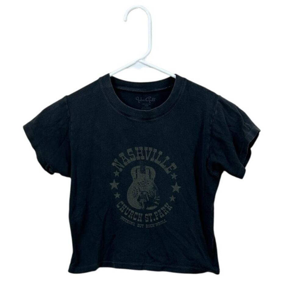 Brandy Melville John Galt Nashville Gray Cropped Tee one size